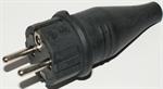 <b>Gummistik m. tysk jord (Schuko)</b>